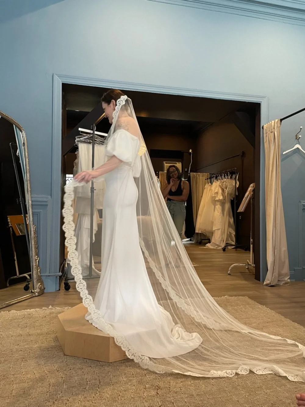 Sarah Seven Greta Wedding Veil - Picture 3 of 3